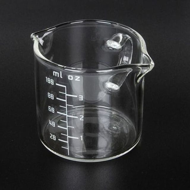 마카 계량컵 샷잔 비커컵 용량컵 유리컵 100ml 1P