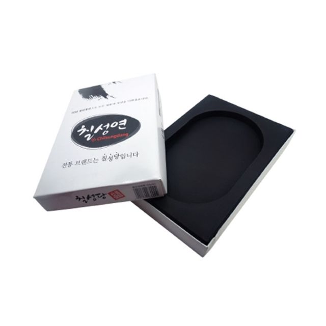 칠성당 칠성연 사각 돌벼루 2호 서예용품 120x180x23mm 1개 - 전통 서예 도구