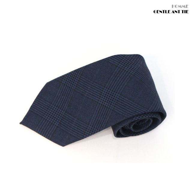 젠틀안트 네이비 체크 수동넥타이 폭8cm MT-5228