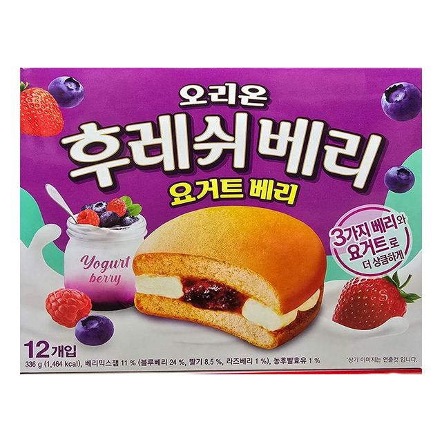 오리온 후레쉬베리 요거트베리 12개입
