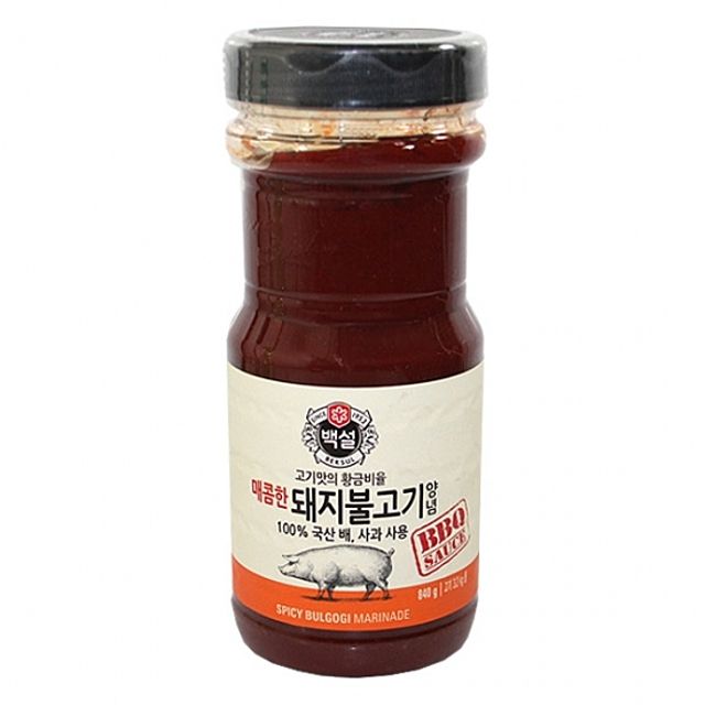 백설 매콤한 돼지불고기양념 840g 간편 조리 소스