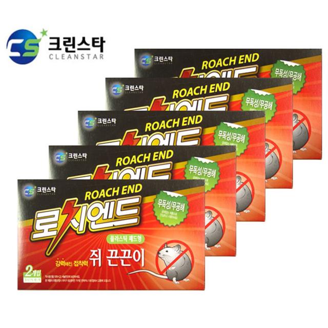 크린스타 쥐끈끈이 패드형 2개입 5팩