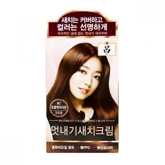 셀프 새치 염색 크림 초콜릿 브라운 컬러 헤어 컬러링