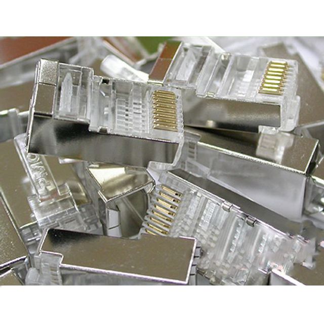 CAT.5E RJ 45 8P8C 플러그 고급형100개 커넥터