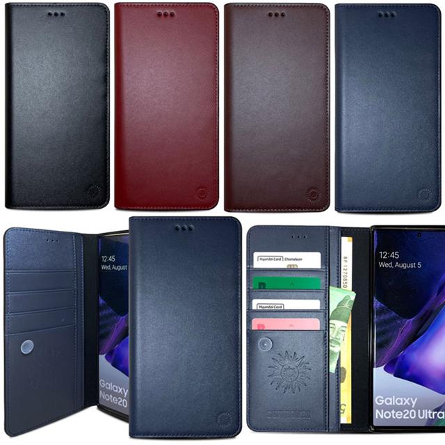 갤럭시노트10플러스 헤븐 소가죽 플립 케이스 N976