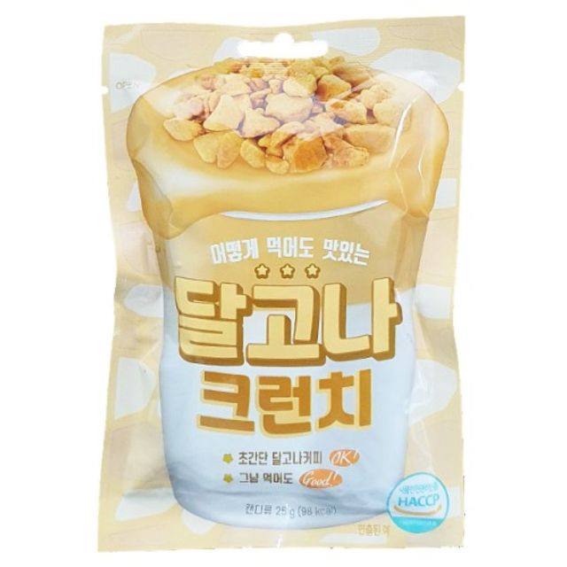 달고나 크런치 커피 음료 토핑 과자 25g
