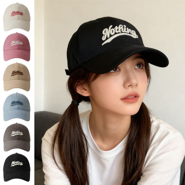 Nothing 자수 캐주얼 볼캡 EL-1007314