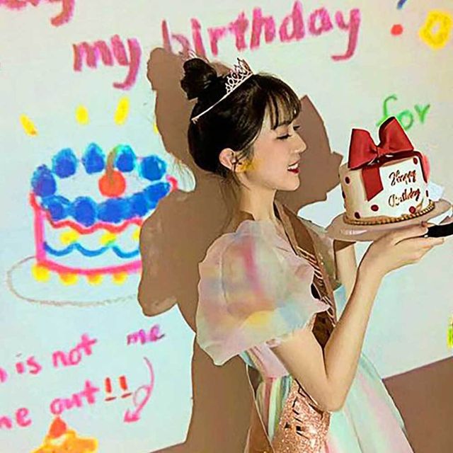 생일빔프로젝터 미니빔프로젝트 생일축하빔