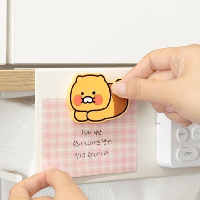 혜명몰 카카오프렌즈 PVC 마그넷 춘식이 식빵 - 개 (1개입) 네오디움자석 금속키링제작 사진편집어플 마그