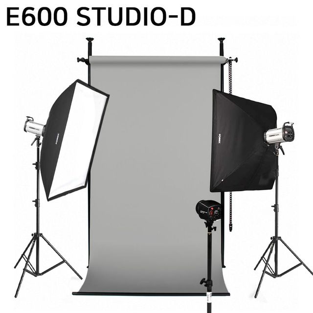 촬영세트 E600 사진조명 그레이 배경 고정형