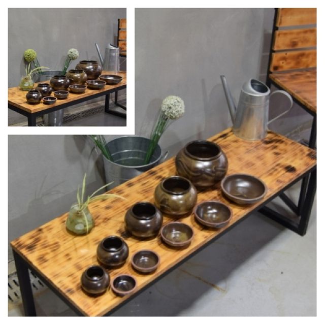 미니 옹기 항아리 양념병 다육이화분 4호 10x10cm 야외화분 베란다화분 정원화분 난간화분