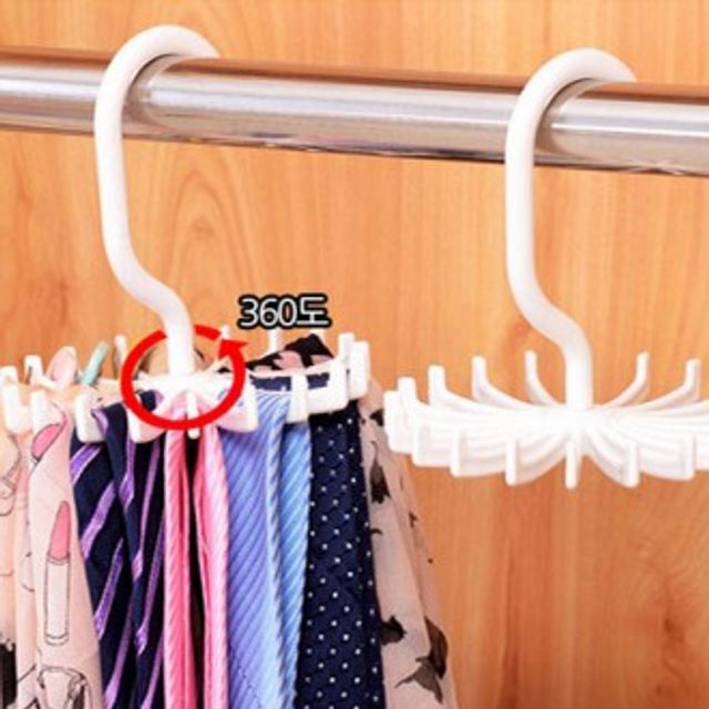 회전 넥타이걸이 스카프걸이 행거 옷걸 옷걸이