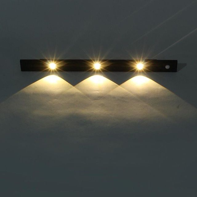 USB충전 무선 LED 센서등 (40cm 블랙)