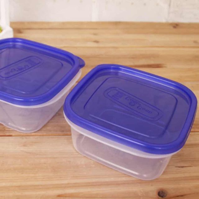 냉장고 수납용기 사각 밀폐용기, 야채 보관 세트 850ml