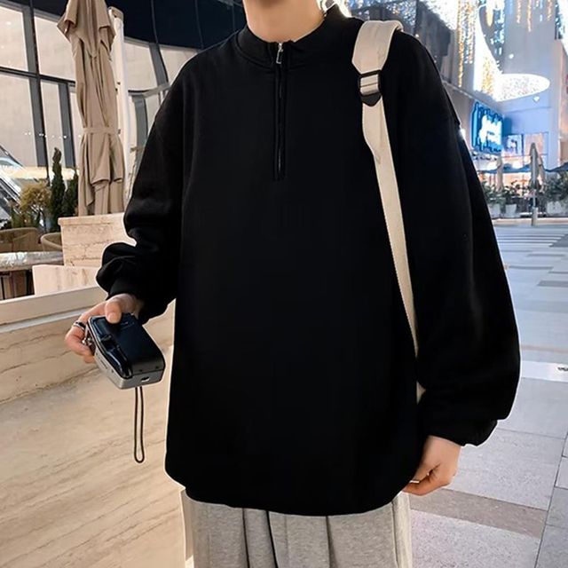 남자 긴팔티 203040대 무지 루즈핏 - 봄 가을 데일리 아이템