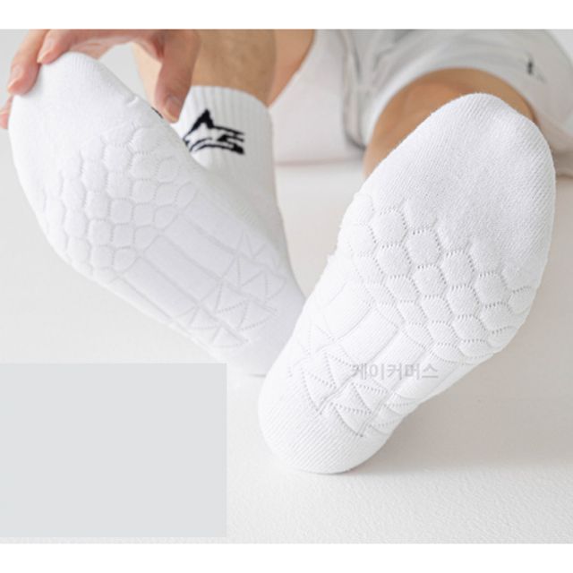 스포츠 양말 골프 헬스 두꺼운 중목 남성 발목 보호용 남자 cushioned socks at the bottom