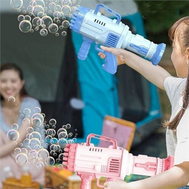 어린이 비눗방울 총 어린이 버블건 원터치 휴대용 어린이날 자동 야외 선물