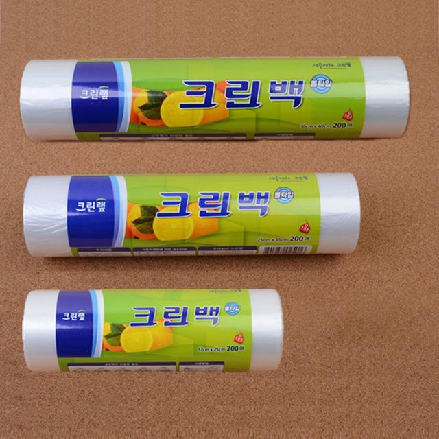 롤타입 크린백 30x40cm 200매 일회용 위생 롤백