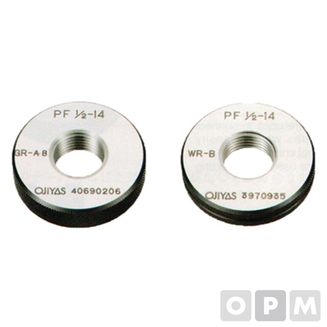 OJIYASEIKI 파이프링게이지 PF(04) PF1/2X14 정밀 파이프 나사 게이지