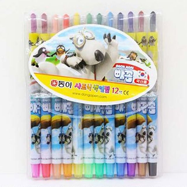 12색 샤프식 색연필 빼꼼 3P 스케치 미술 그림 색칠펜
