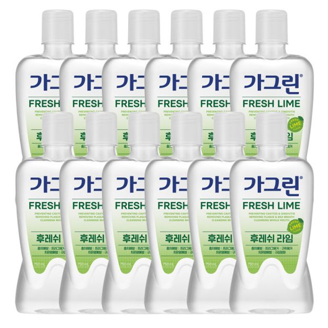 가그린 라임 구강청결제 750ml x 12개(한박스)