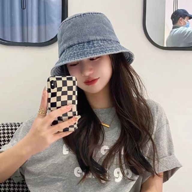 데님 스트릿 벙거지모자