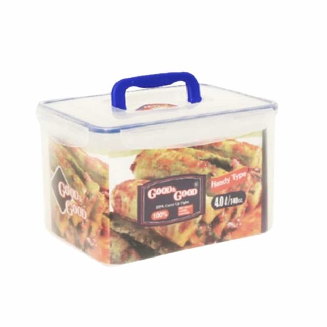 밀폐용기 4L 핸디형 야채보관통 플라스틱 반찬통