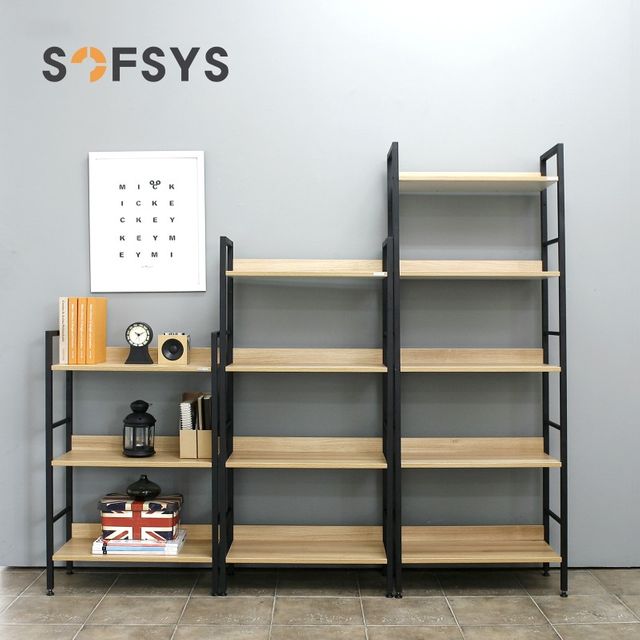SOFSYS 책장 주방 거실 침실 스토리지 랙 선반