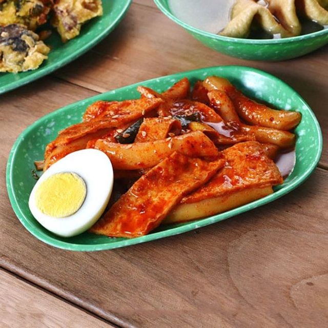멜라민 접시 레트로 업소용 떡볶이 접시 반찬 그릇