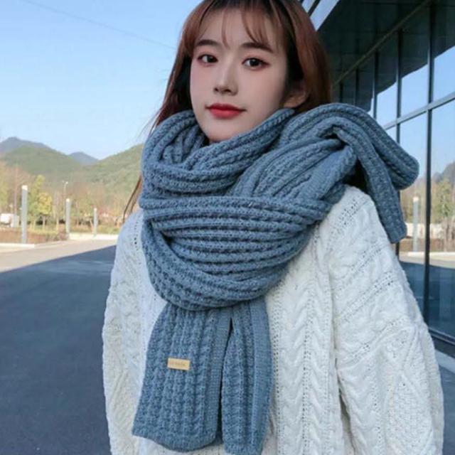 촘촘한 목도리 여자 남자 공용 도톰 보송보송 머플러