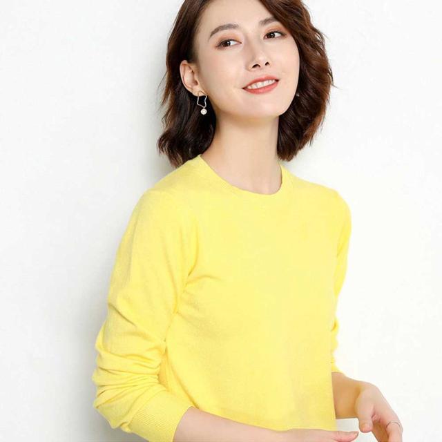 여자 봄 코디 나들이 외출 패션 라운드 티셔츠 긴팔