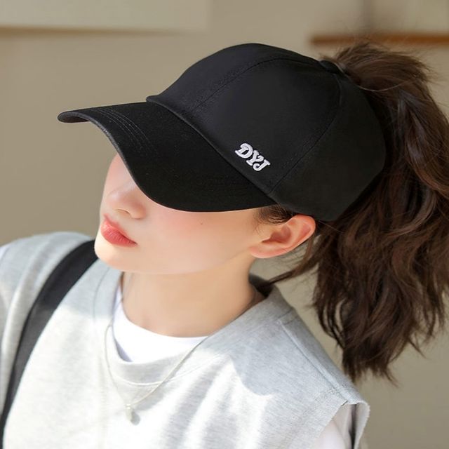 햇빛차단 야구모자 여자 볼캡 야외활동 묶음머리 골프