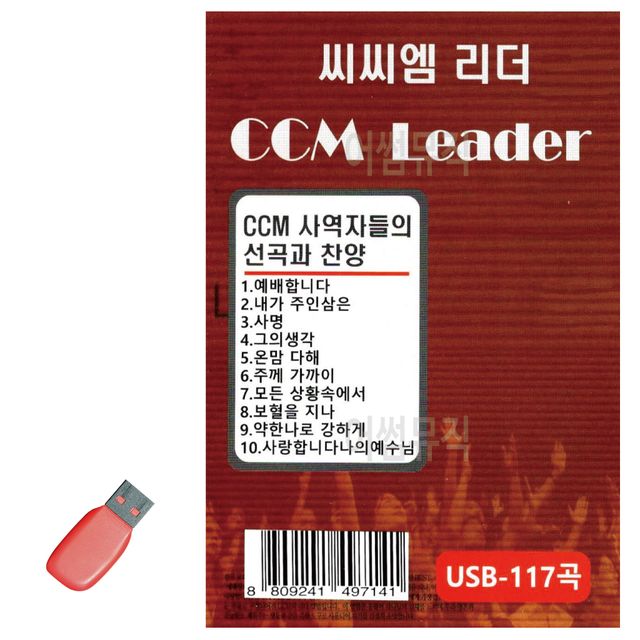 USB 씨씨엠 리더 CCM LEADER 117곡 - 국내앨범 고음질 USB 음악