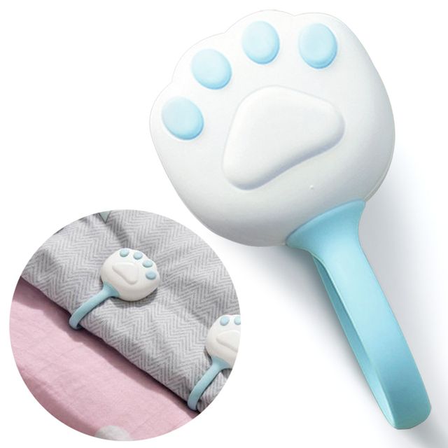 이불 고정핀 블루 고정 밀림방지 침대보 시트 커튼