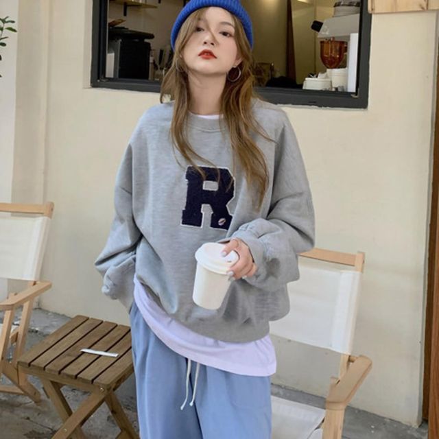 여성의류 라운드티셔츠 캐쥬얼 긴팔티 라운드티 신상