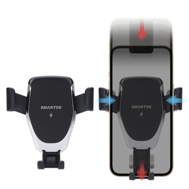 스마텍 15W 고속 무선 충전 중력 차량거치대 ST-CD250