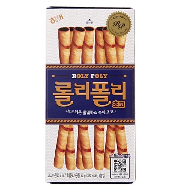 해태제과 롤리폴리 초코 62g