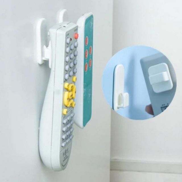 리모콘 후크걸이 접착식 거치 홀더 꽂이