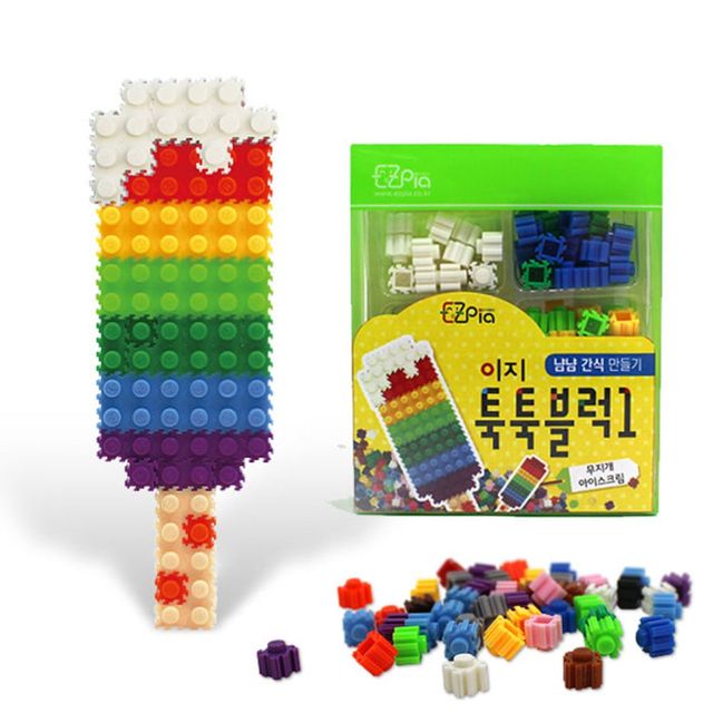 이지 툭툭블럭만들기 (무지개아이스크림)