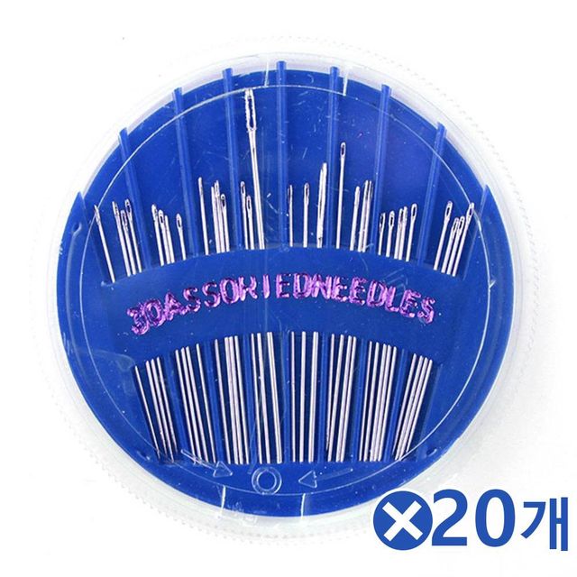TBZ 수예용품 24P 바늘세트-색상랜덤x20개 미싱바늘