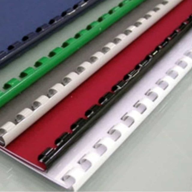 플라스틱링 25mm 백색 50개 코일링제본기 스프링제본