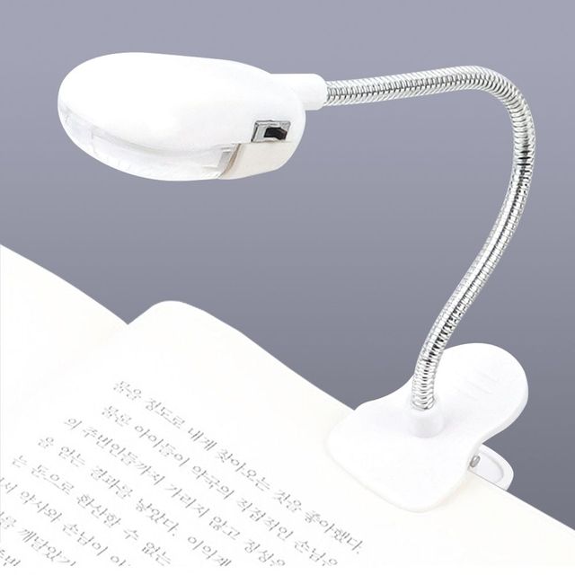 led스탠드 2구 LED 집게 독서등 스탠드 북라이트 집게등 휴대용