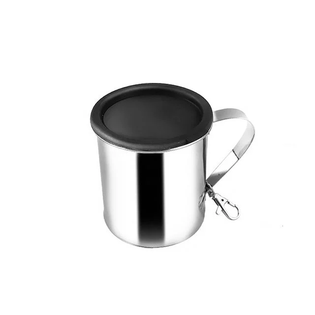 키친아트 스텐 뚜껑형 등산컵 300ml - 휴대용 양치컵
