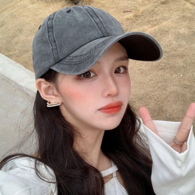 볼캡 모자 야구모자 느낌 칼라 빈티지 무지 끈 포인트 조절 남자볼캡