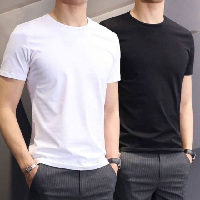 남자 반팔 티셔츠 이너 여름티셔츠 라운드 반팔티 여름패션 여름 데일리상의 아이스