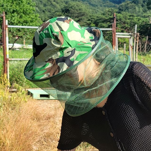 벌모자 방충망 양봉모자