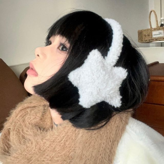 가을 보온귀마개 남녀 용품 귀마개 별 겨울방한
