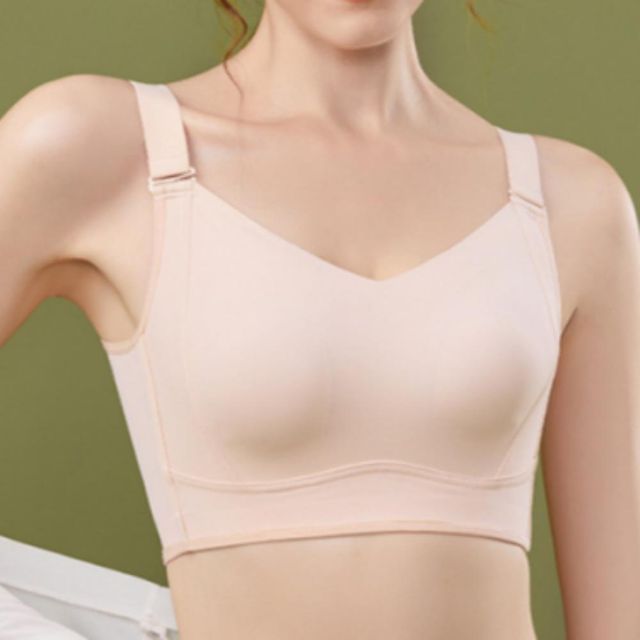 여성 브래지어 속옷 처짐방지 미니마이저 브라 블랙