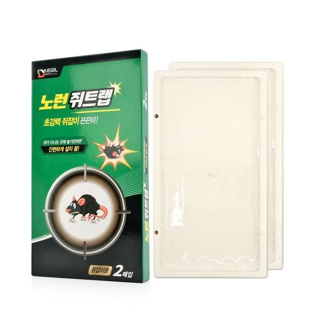 공장쥐트랩 축사 쥐끈끈이 구석진곳 가볍게분리 쥐약 트랩 2매입
