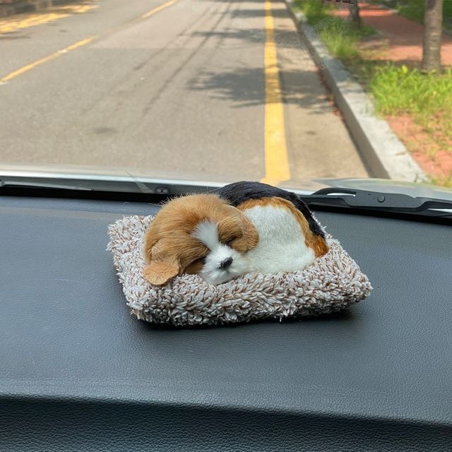 차량용 인형 악세사리 비글 강아지 소형